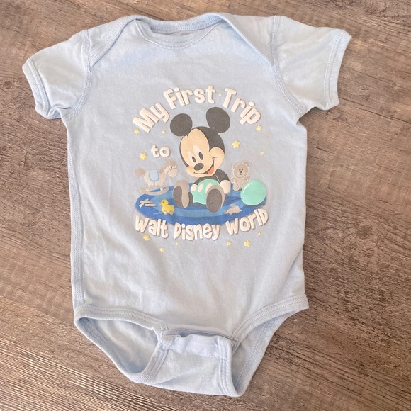 12 month Disney onesie "My First Trip to Walt Disney World" - Picture 1 of 1